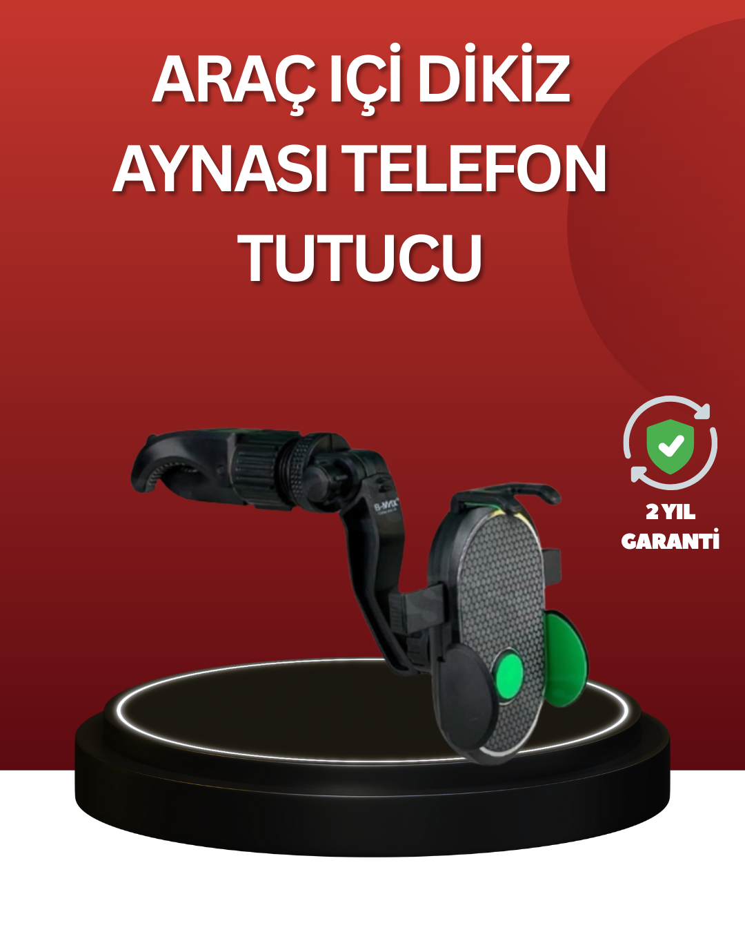 Ayarlanabilir Kıskaçlı Dikiz Aynası Telefon Tutucu Tüm Telefonlarla Uyumlu - Lisinya Ayarlanabilir Kıskaçlı Dikiz Aynası Telefon Tutucu Tüm Telefonlarla Uyumlu - Lisinya