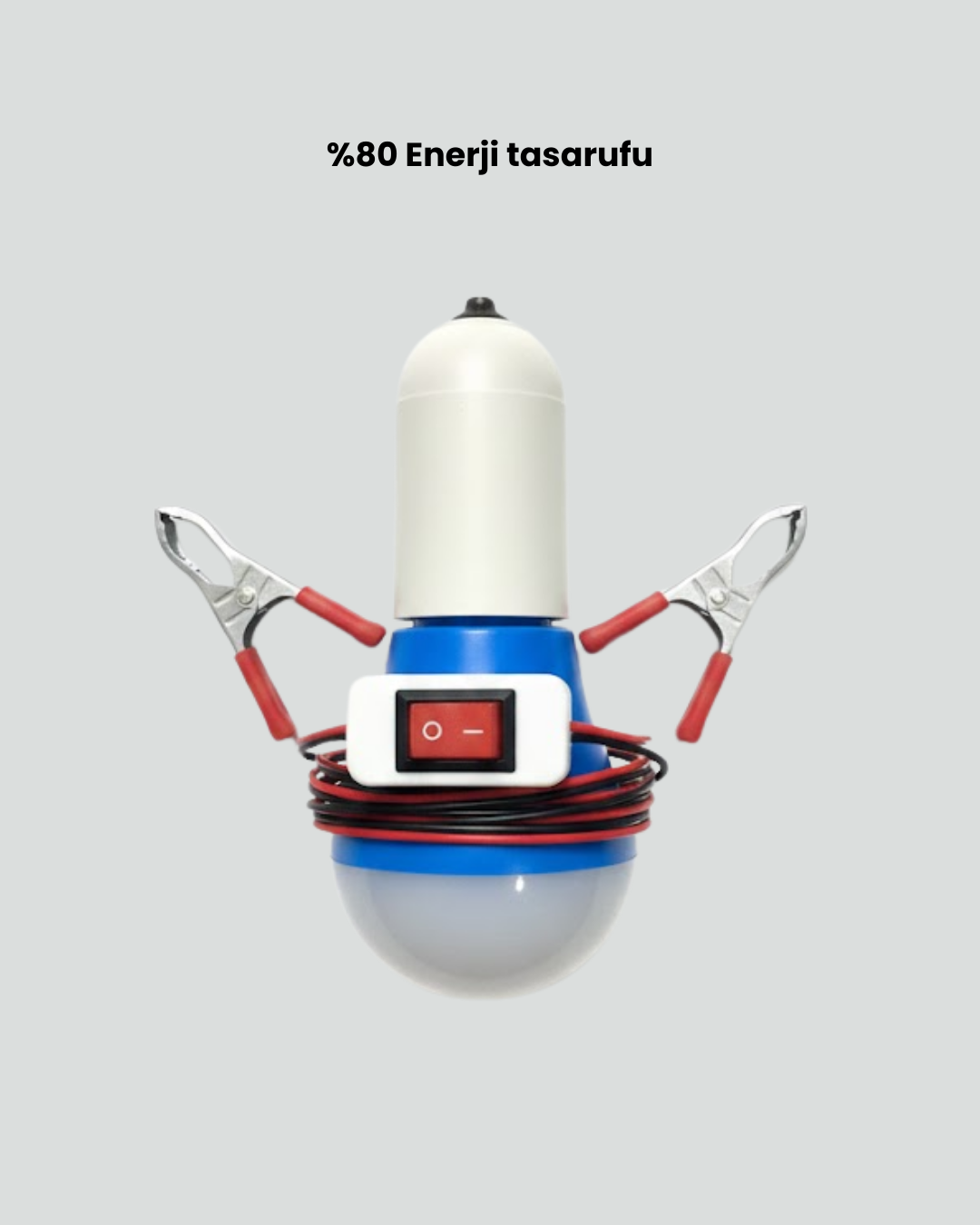 Araç Akü Bağlantılı 12V LED Ampul Pratik Işık Çözümü - Lisinya