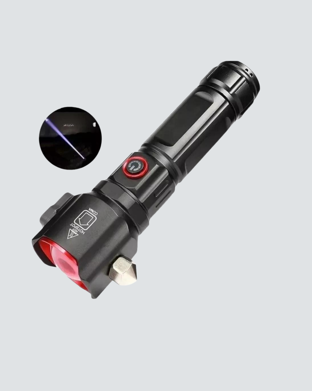 Güçlü Işıklı El Feneri Acil Durum Çekiç ve Pusula - Lisinya