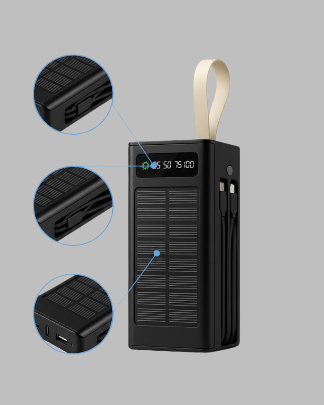 50.000 Powerbank güneş enerjili - Lisinya