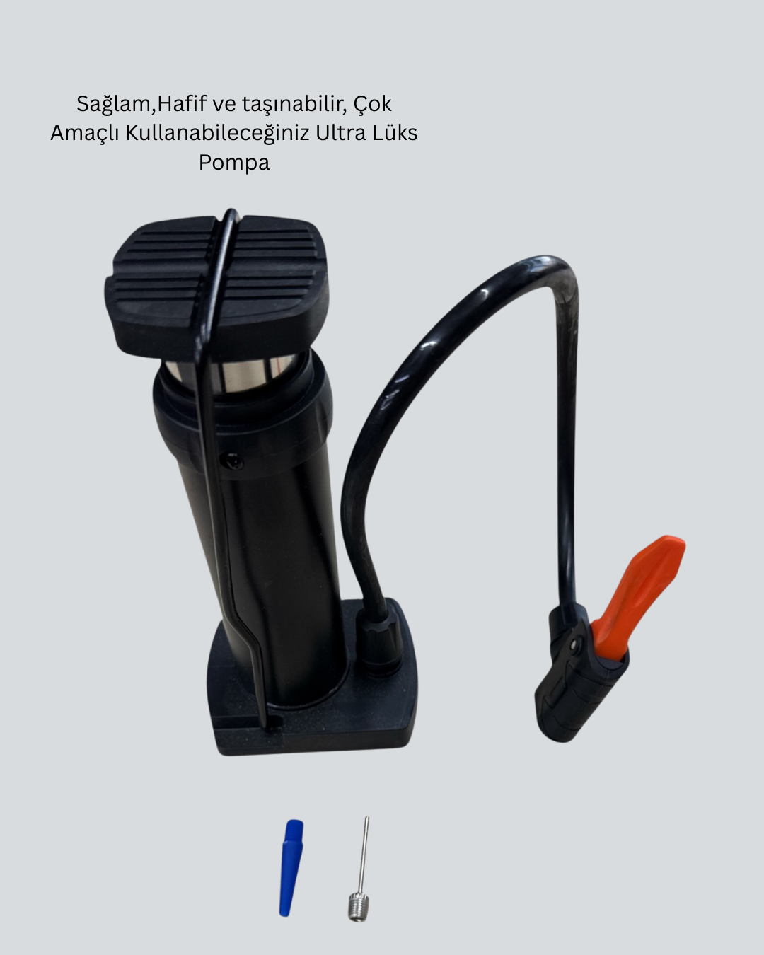 Ayakla Kullanılan Hava Pompası Araç ve Bisiklet İçin Uygun - Lisinya