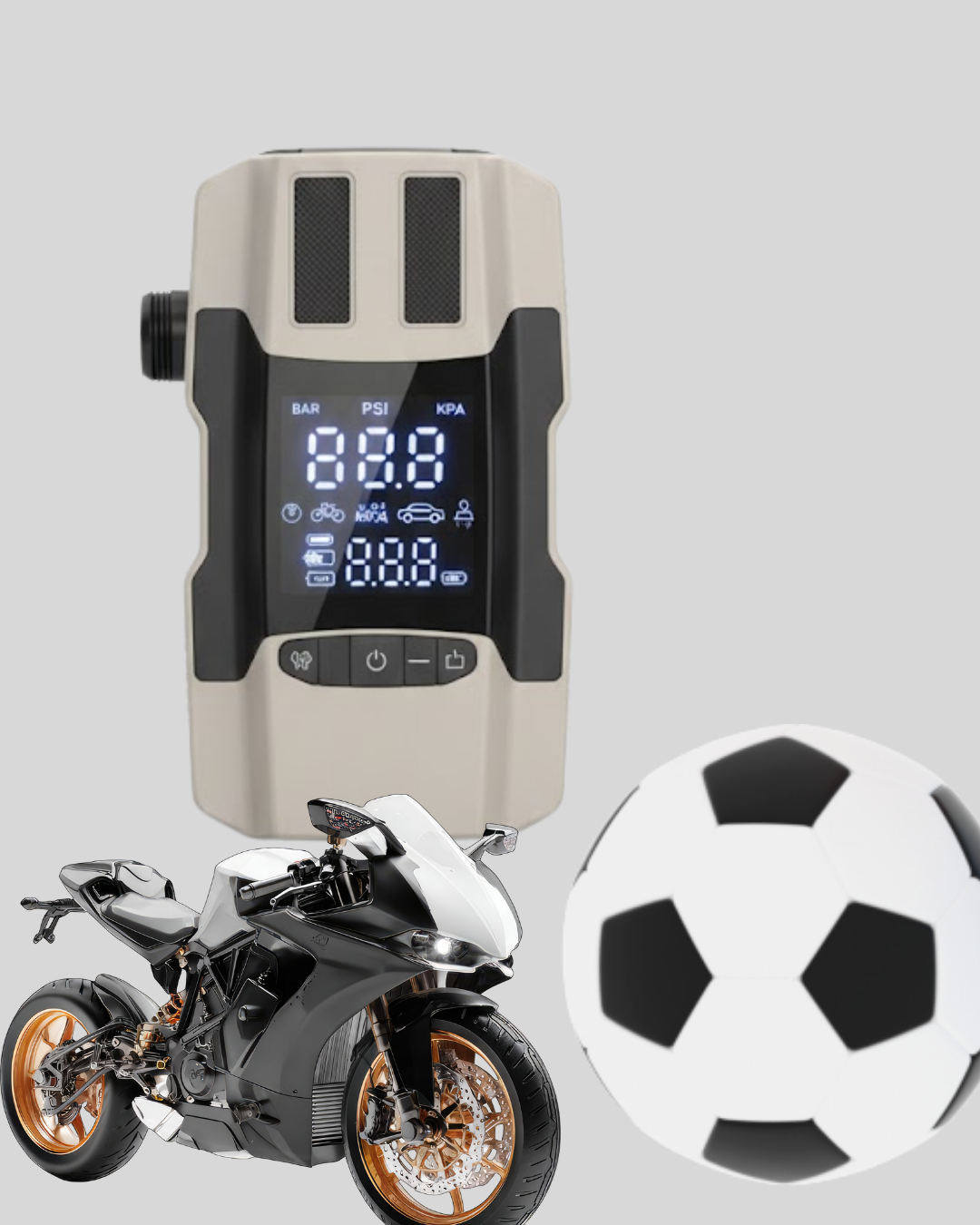 Araç Akü Takviye Cihazı ve Lastik Şişirme Pompası 12.000 mAh - Lisinya