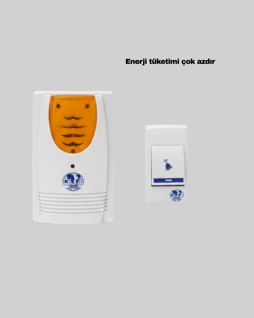 Kolay Kullanımlı Kablosuz Kapı Zili Şık ve Sade Tasarım - Lisinya