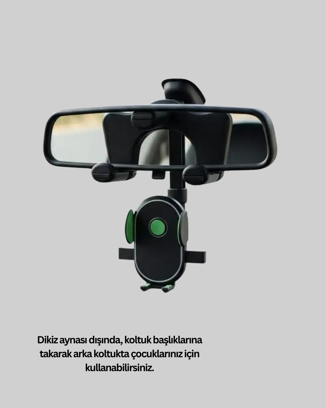 Dikiz Aynasına ve Koltuk Başlığına Uyumlu Telefon Tutucu - Lisinya