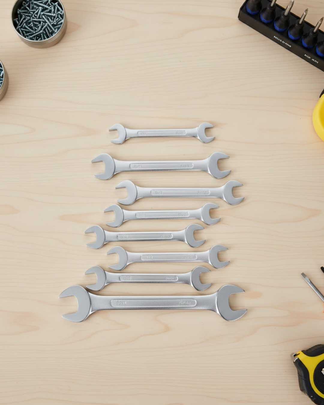 Ev ve Atölye Kullanımına Uygun 8li Kombine Anahtar Seti - Lisinya