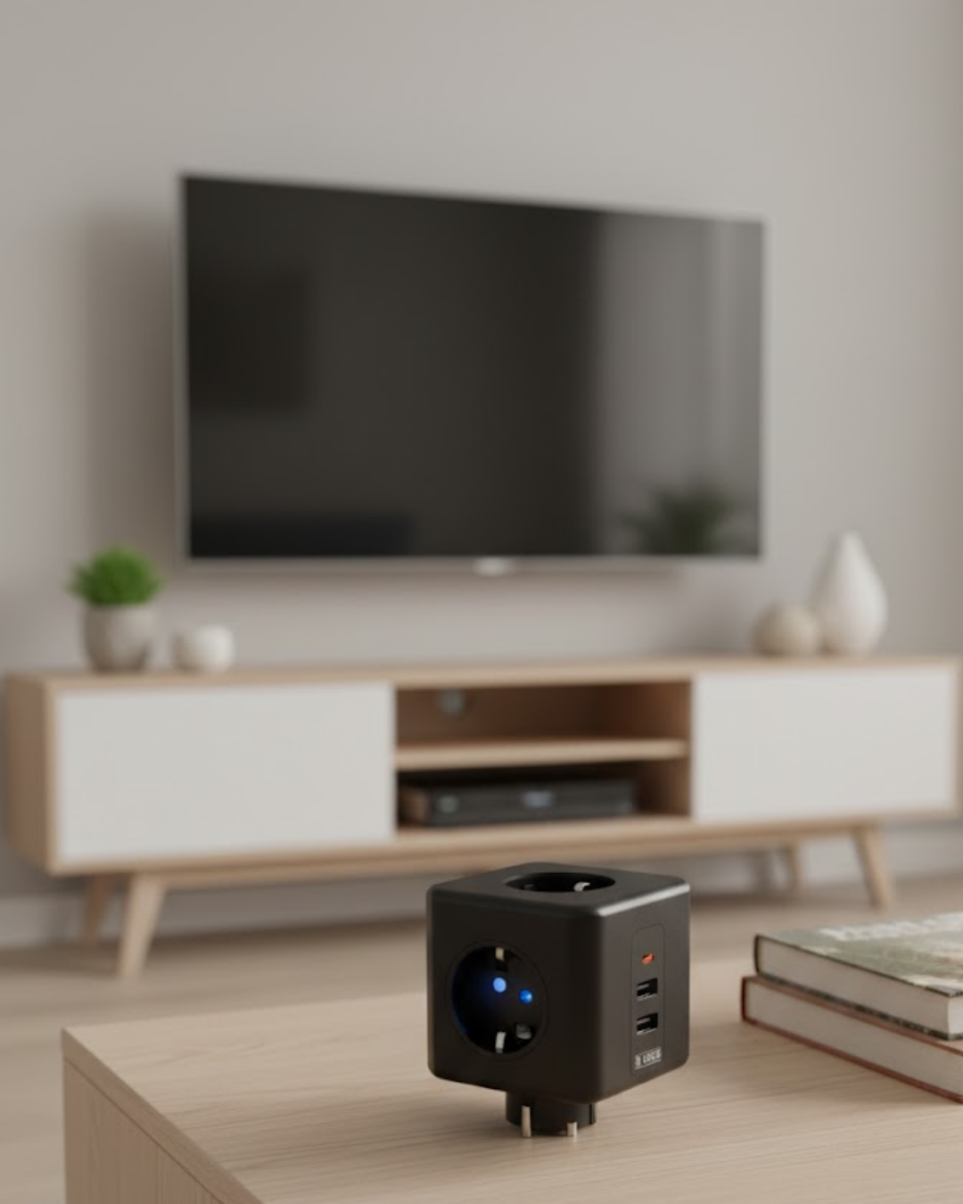 Ev ve Ofis Kullanımı İçin Akım Korumalı USB Girişli Priz - Lisinya