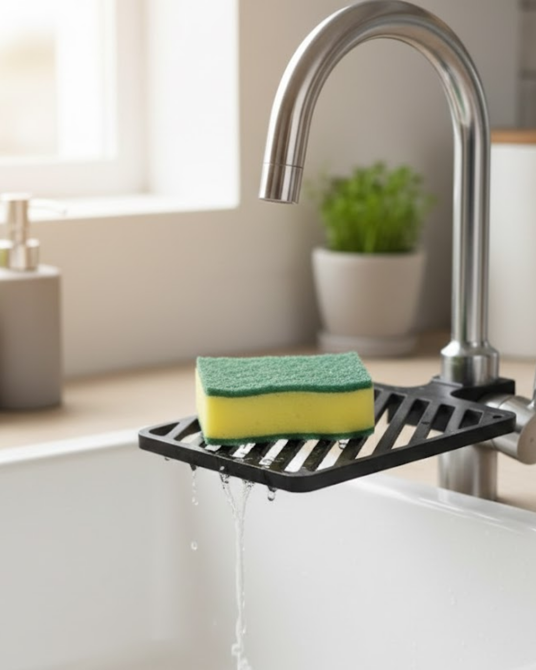 Damlama Tepsili Musluk Sünger Tutucu Tezgâh Üstü Düzenleyici - Lisinya