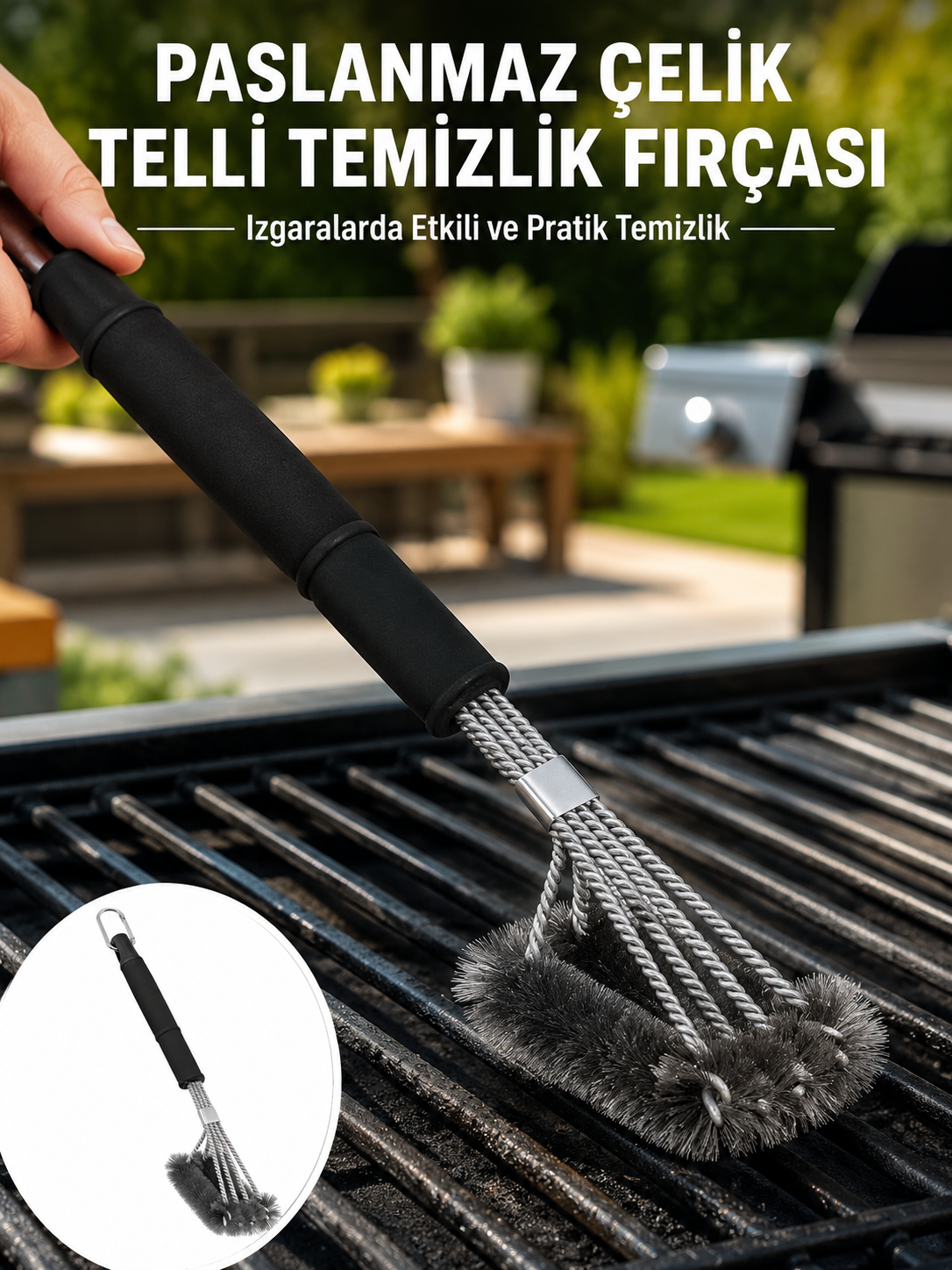 Izgara ve Barbekü Temizleme Fırçası Dayanıklı Tasarım Yeni Nesil - Lisinya Izgara ve Barbekü Temizleme Fırçası Dayanıklı Tasarım Yeni Nesil - Lisinya