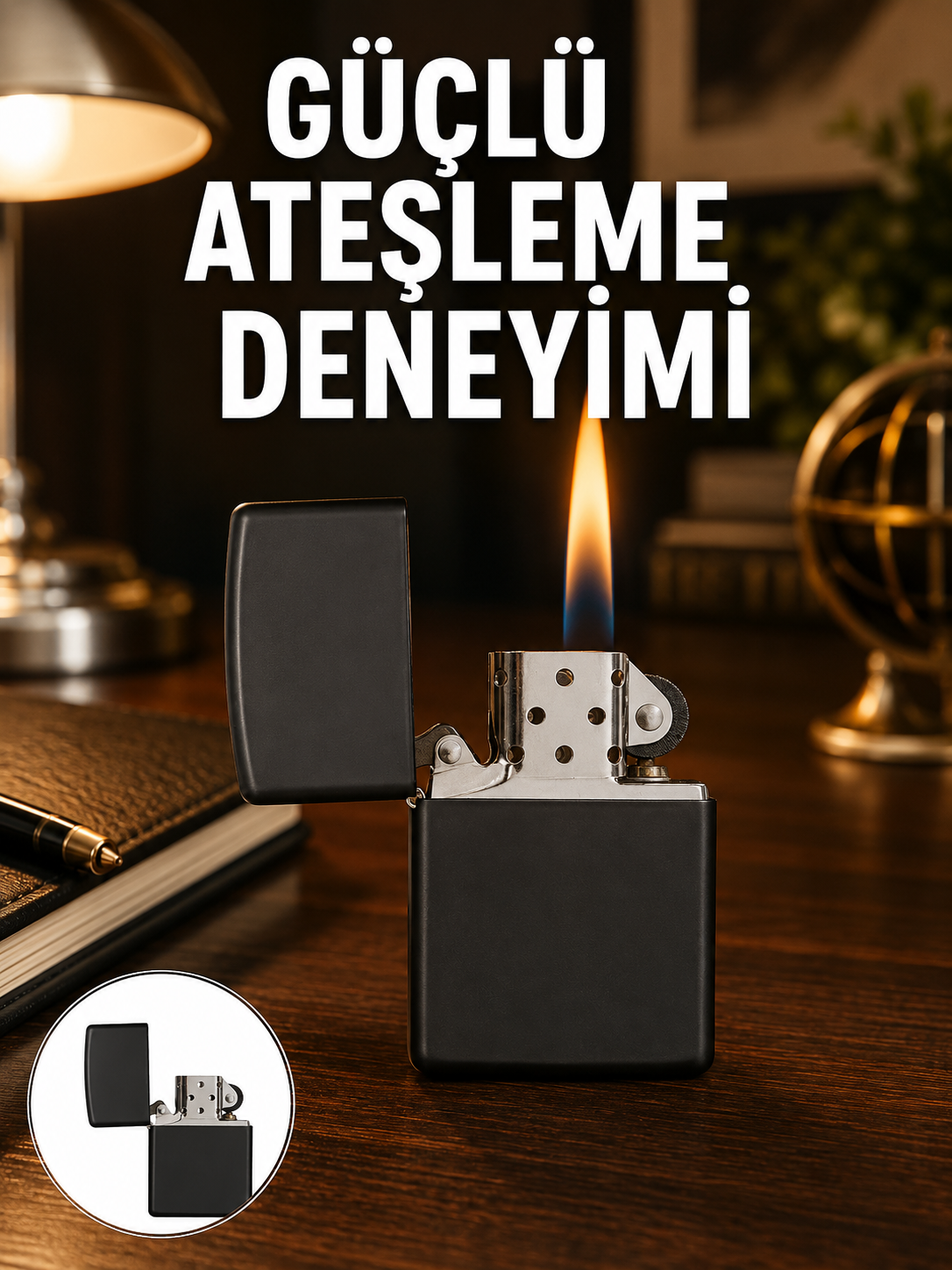 Çakmak Parlak Siyah Doldurulabilir Hedyelik Eşya - Lisinya Çakmak Parlak Siyah Doldurulabilir Hedyelik Eşya - Lisinya