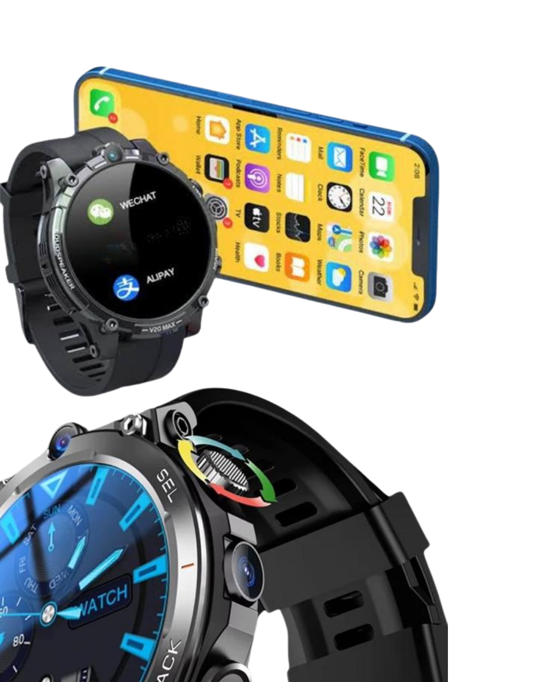 Akıllı Saat Yeni Model Sesli Asistan Bildirim Görme Bluetooth Bağlantılı Müzik Dinleme - Lisinya