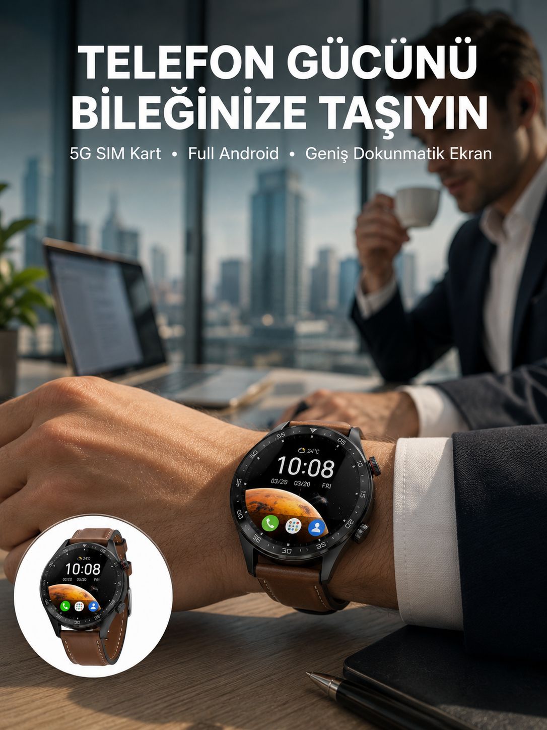 SIM Kartlı Akıllı Saat GPS WiFi Bluetooth Destekli - Lisinya SIM Kartlı Akıllı Saat GPS WiFi Bluetooth Destekli - Lisinya