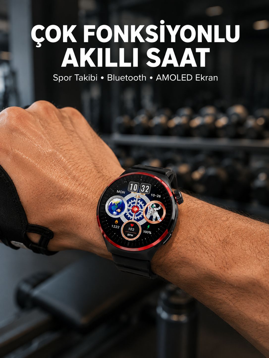 Spor ve Sağlık Takipli Akıllı Saat Kablosuz Şarj - Lisinya Spor ve Sağlık Takipli Akıllı Saat Kablosuz Şarj - Lisinya
