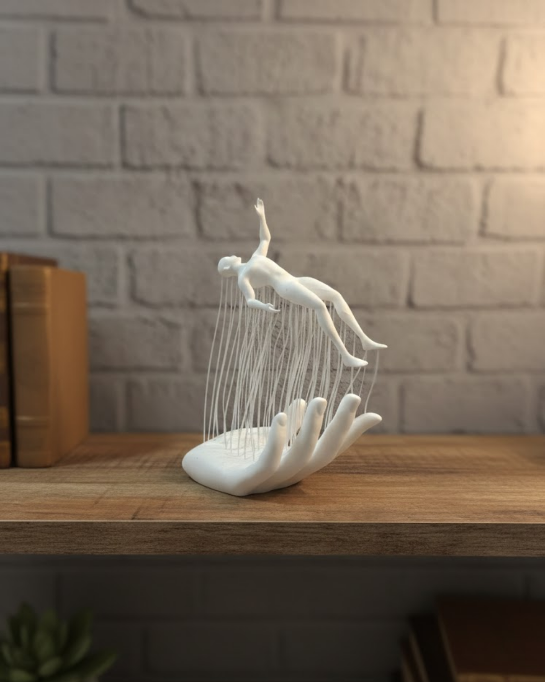 3D El Formlu İnsan Figürü Beyaz Modern Ev ve Ofis Dekoru - Lisinya 3D El Formlu İnsan Figürü Beyaz Modern Ev ve Ofis Dekoru - Lisinya