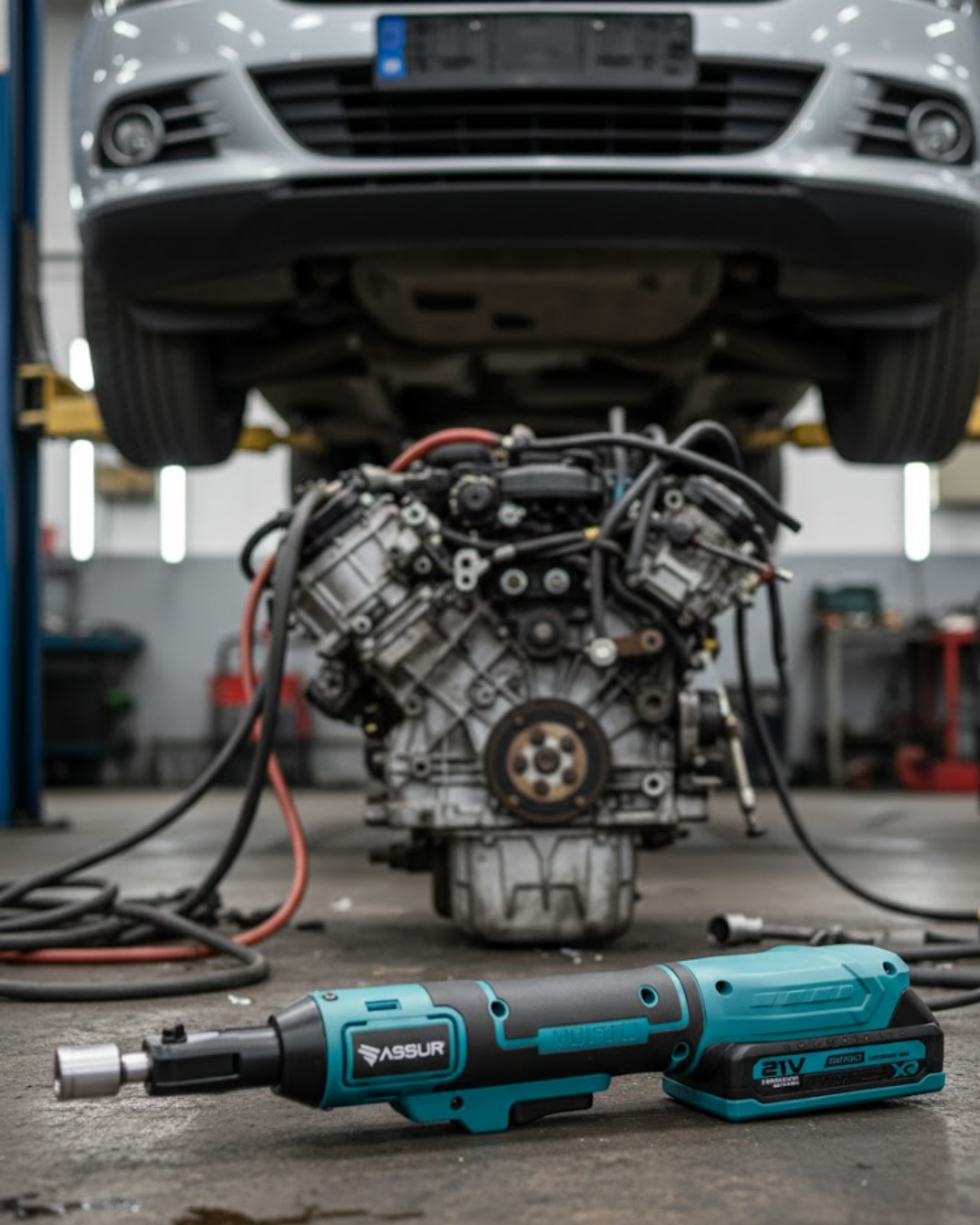 Yandan Sıkma Somun Uyumlu Akülü Cırcır Kolu 21V Güçlü Tork - Lisinya