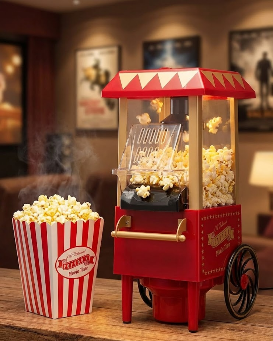 Yağsız Popcorn Makinesi Sıcak Hava ile Hızlı Patlatma - Lisinya