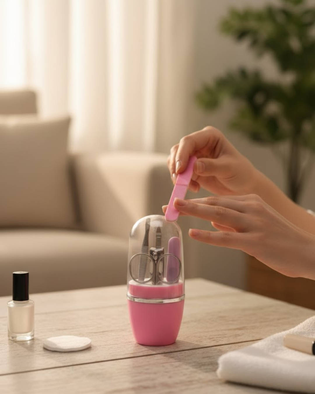 Tırnak Bakım Manikür Pedikür Seti 4 Parça Pembe Minimal ve Dayanıklı - Lisinya Tırnak Bakım Manikür Pedikür Seti 4 Parça Pembe Minimal ve Dayanıklı - Lisinya