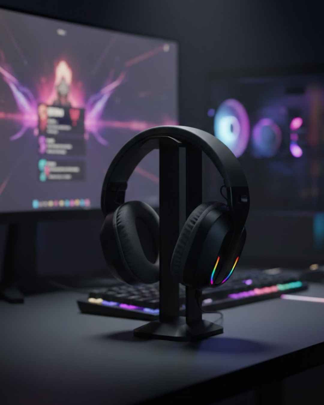 Kablosuz Oyuncu Kulaklığı RGB Aydınlatmalı Bluetooth Mikrofonlu Gaming Headset - Lisinya Kablosuz Oyuncu Kulaklığı RGB Aydınlatmalı Bluetooth Mikrofonlu Gaming Headset - Lisinya
