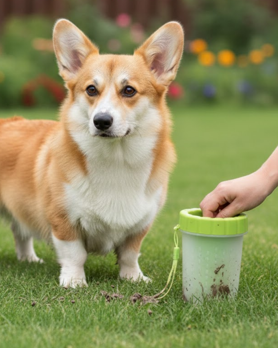Silikon Kıllı Köpek Pati Temizleme Kabı Orta Büyük Irklar İçin Taşınabilir - Lisinya