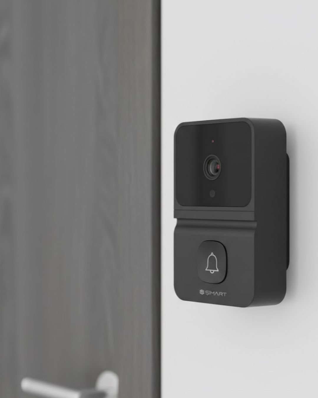 Akıllı Kapı Zili Kamera Gece Görüşlü Çift Yönlü Sesli WiFi - Lisinya