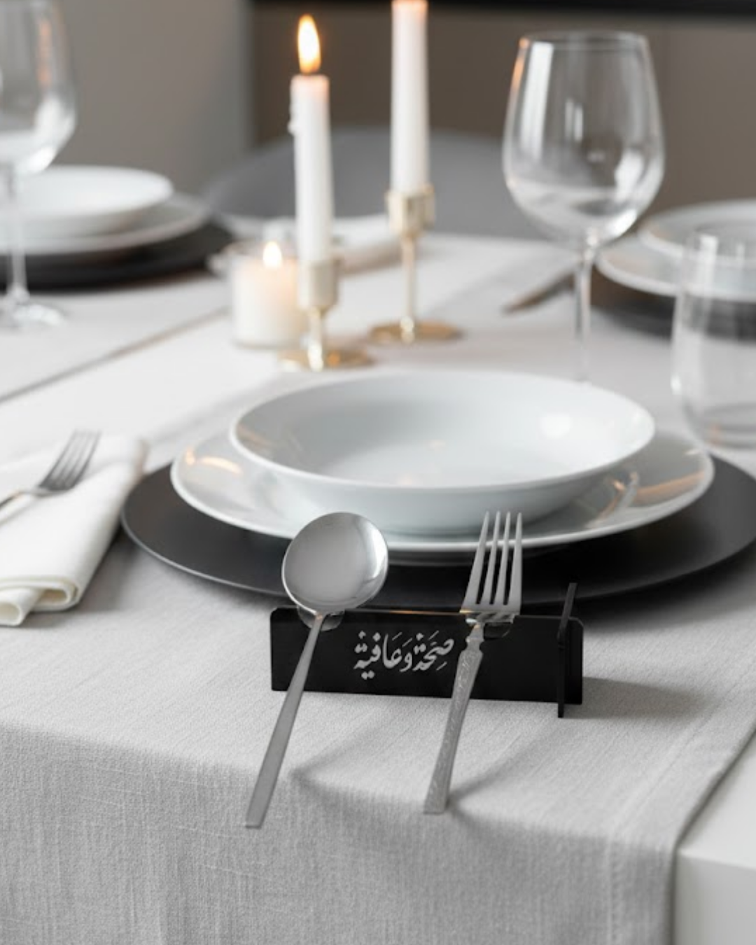 3D Özel Baskı 6’lı Kaşık Çatal Servis Standı Masa Üstü Düzenleyici - Lisinya