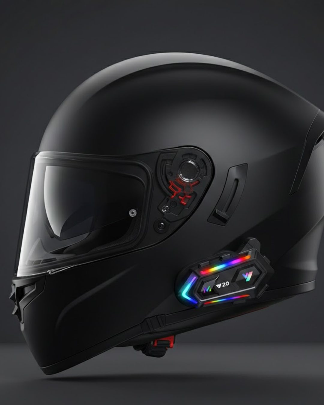 Yeni Nesil Bluetooth 5.3 Motosiklet Intercom RGB Işıklı 1000m Mesafeli - Lisinya