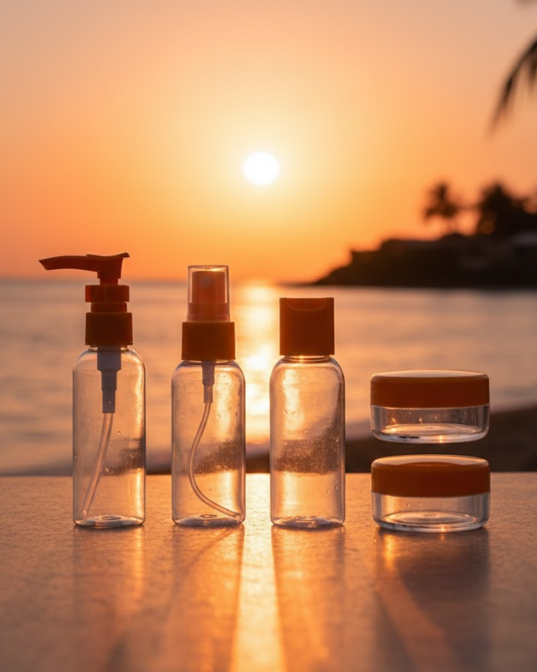 Seyahat Boy 5’li Kozmetik Dolum Seti 30 ml Sızdırmaz Tasarım - Lisinya