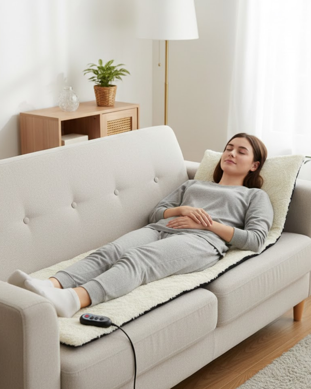 Isıtmalı Titreşimli Masaj Yatağı Tüm Vücut Rahatlatıcı Sistem - Lisinya