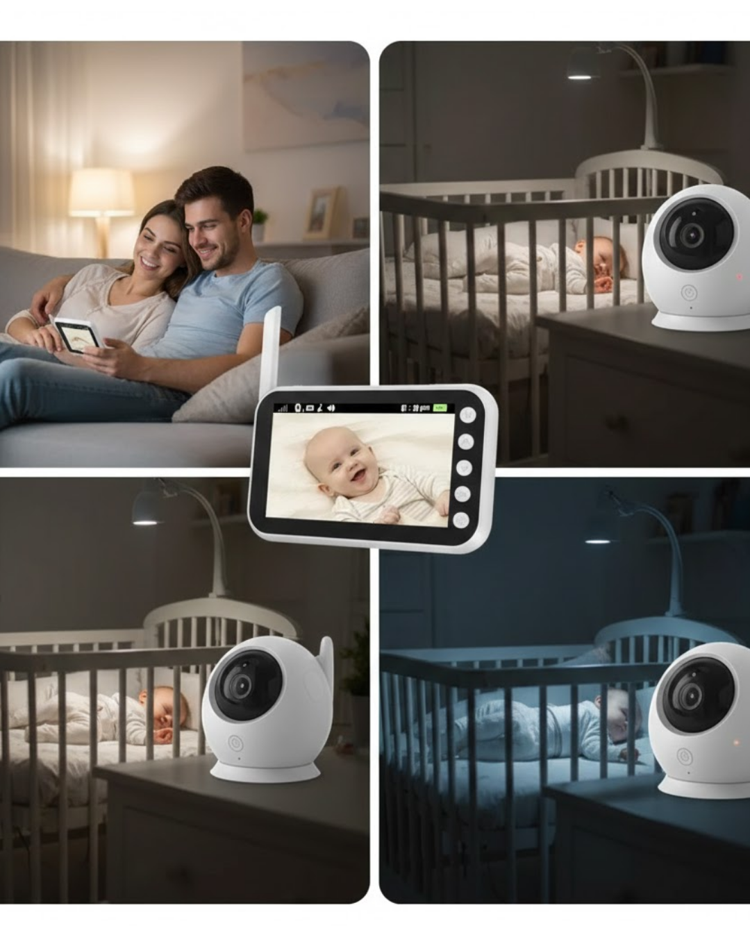 4.5 İnç Ekranlı Gece Görüşlü Bebek Kamerası ve Monitörü - Lisinya