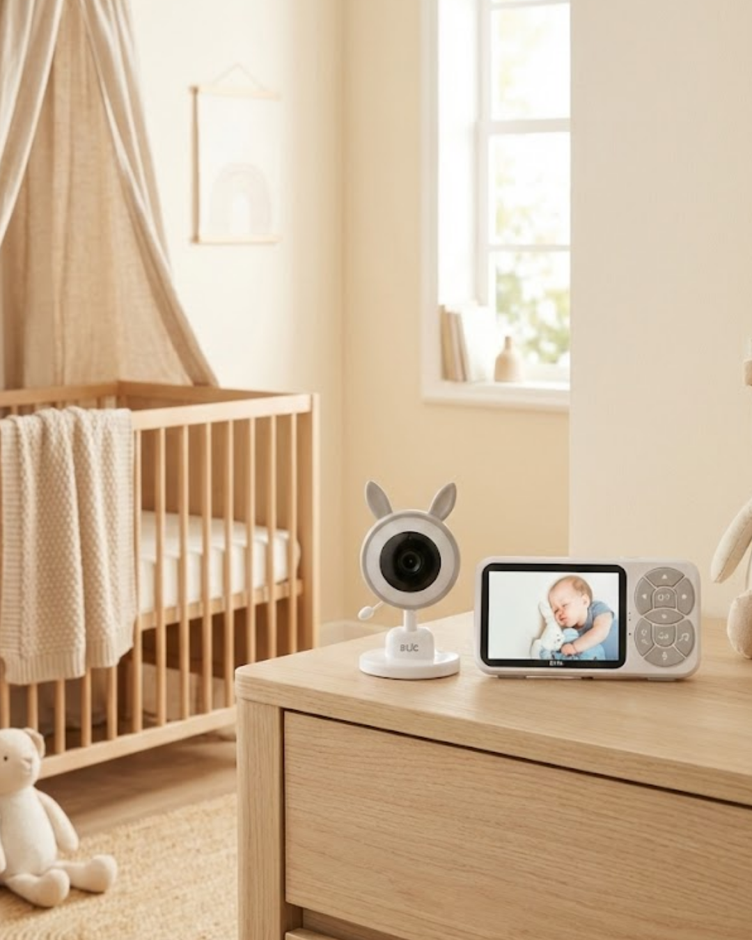 Bebek Kamerası Karşılıklı Konuşma RGB Işık Gece Görüşü ve Sıcaklık Alarmı - Lisinya