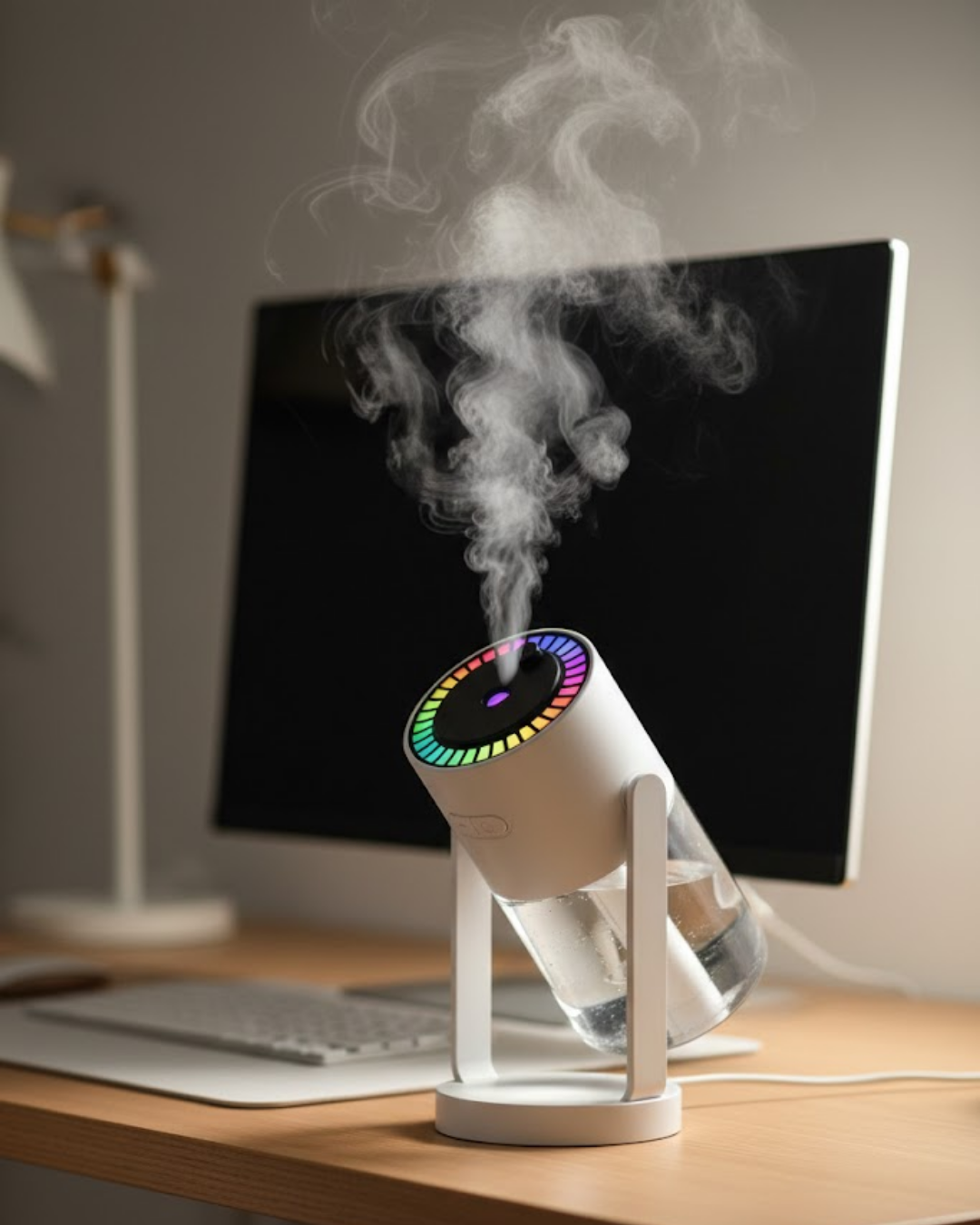 Yıldızlı Projektör Hava Nemlendirici Ultrasonik Buhar ve RGB Işık - Lisinya