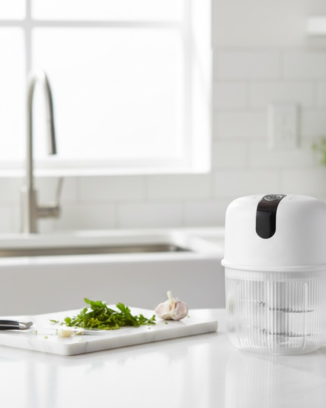 Şarjlı Mini Sarımsak Doğrayıcı USB Şarjlı 250 ml - Lisinya