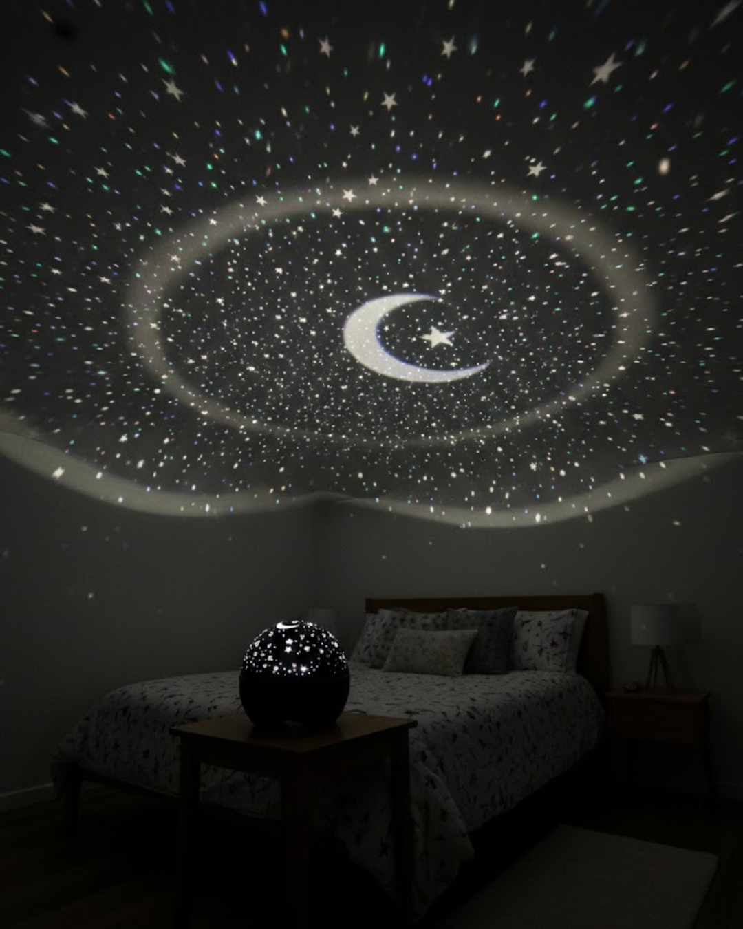 Fişli Yıldız Projektör Gece Lambası Müzikli - Lisinya