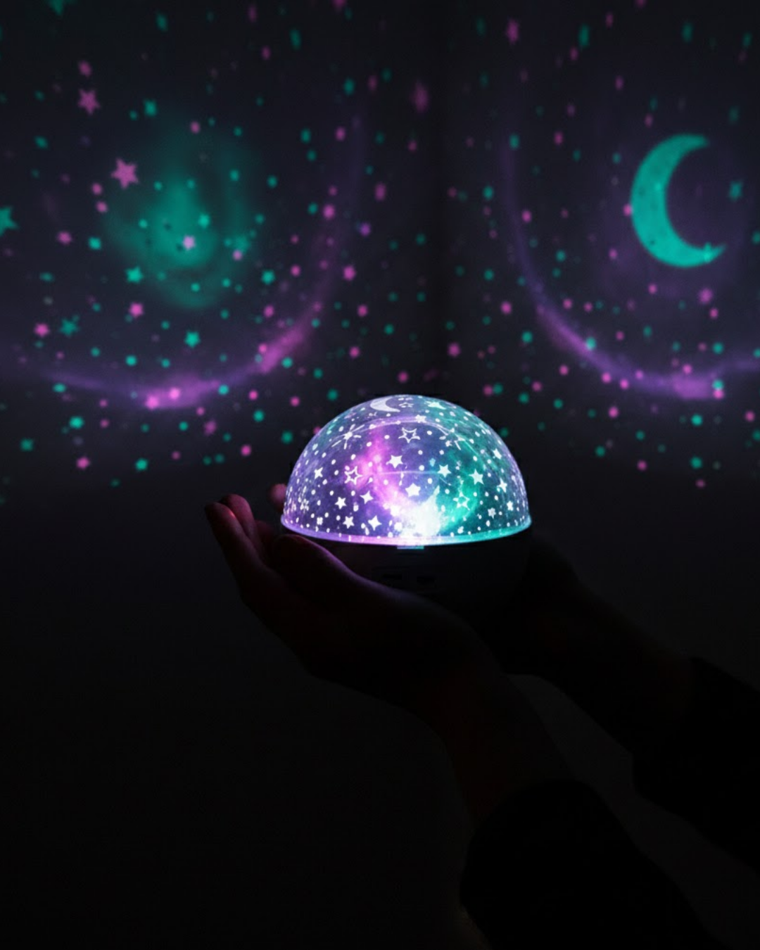 Fişli Yıldız Projektör Lamba Hoparlörlü Gece Işığı - Lisinya