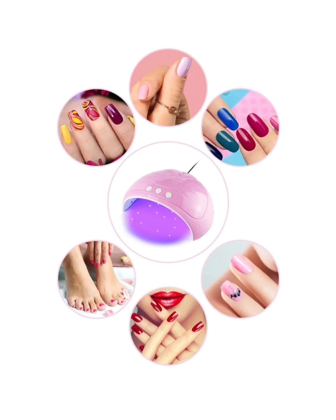 45W Güçlü Ultraviyole Işıklı Oje Kurutucu Cihaz - Lisinya