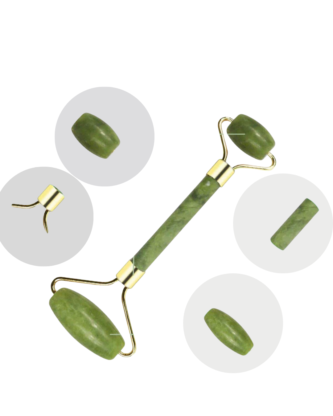 Yüz Masaj Aleti Roller ve Gua Sha 2li Set - Lisinya