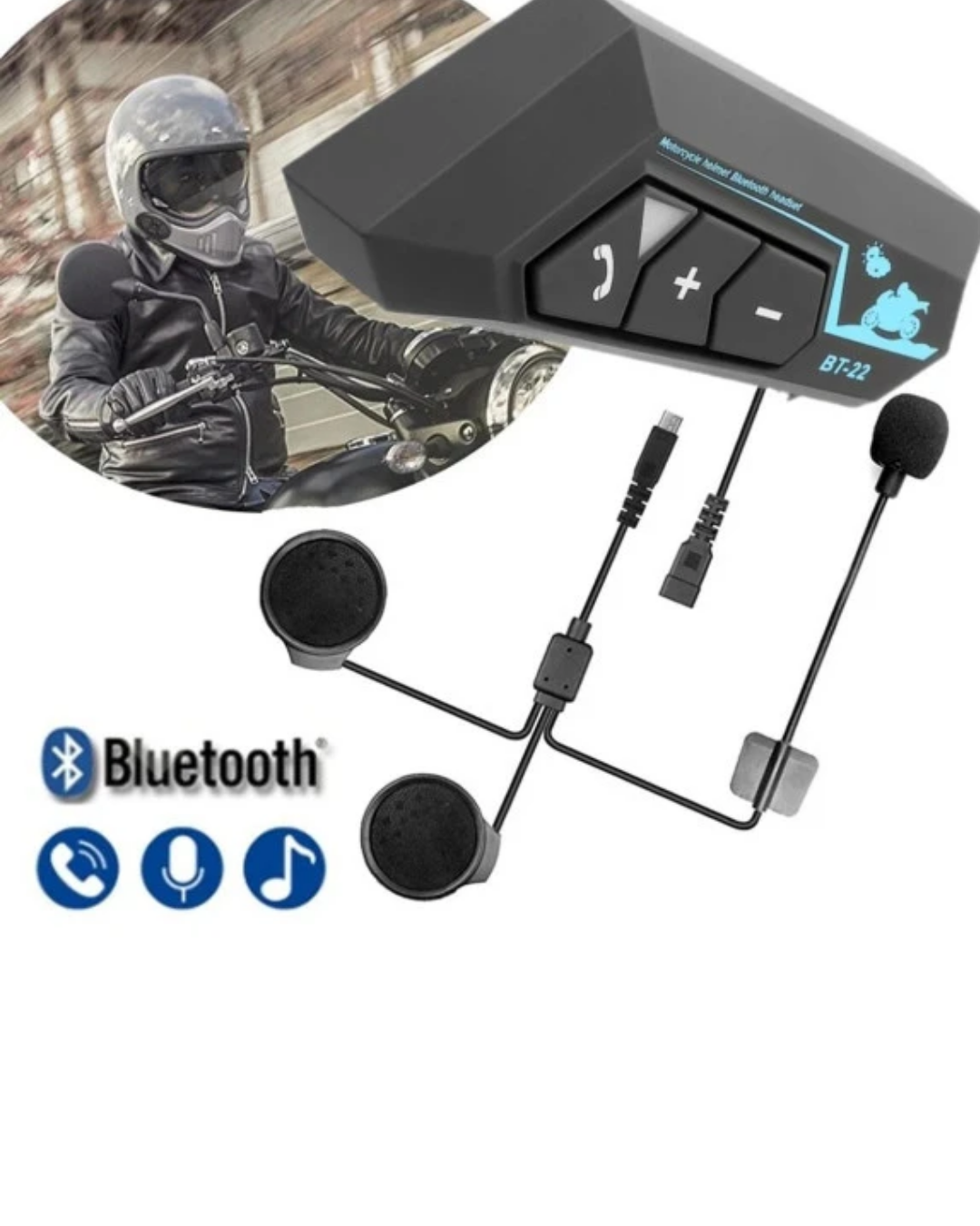 15 20 Saat Müzik Süreli Kask İçi Bluetooth Kulaklık - Lisinya 15 20 Saat Müzik Süreli Kask İçi Bluetooth Kulaklık - Lisinya