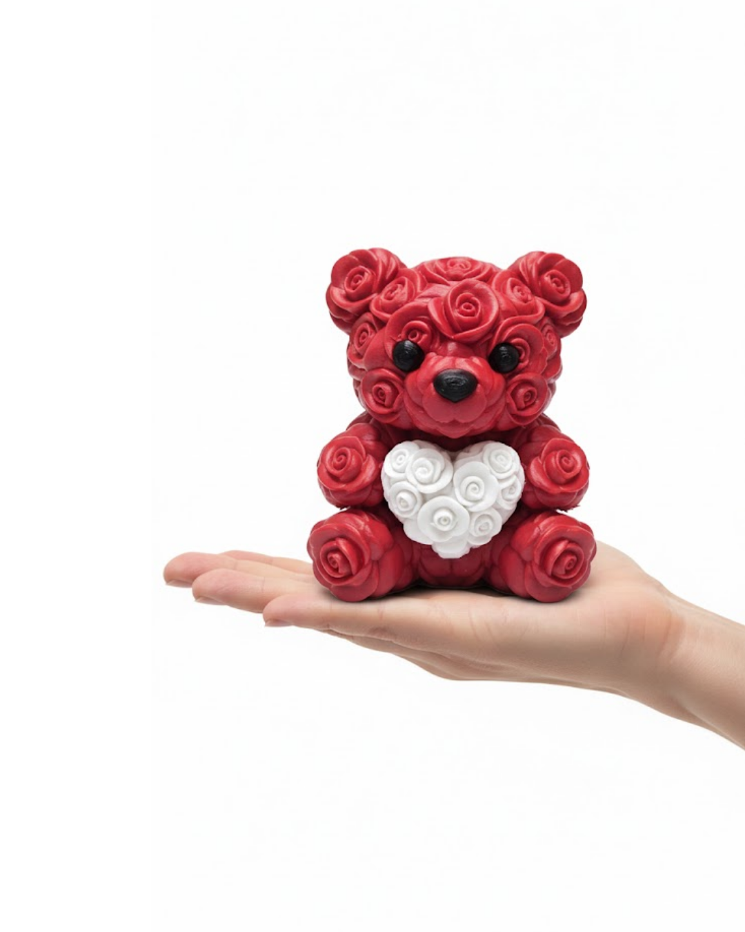 3D Baskı Kalpli Ayıcık 10cm Romantik Masaüstü Dekor - Lisinya 3D Baskı Kalpli Ayıcık 10cm Romantik Masaüstü Dekor - Lisinya