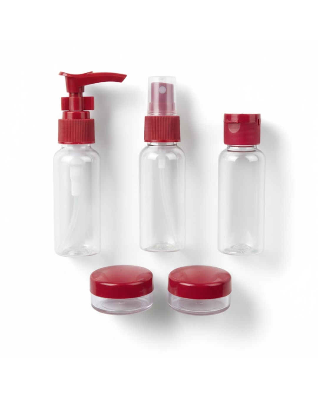 5’li Seyahat Boy Kozmetik Şişe Seti 30 ml Çantalı Organizer - Lisinya 5’li Seyahat Boy Kozmetik Şişe Seti 30 ml Çantalı Organizer - Lisinya