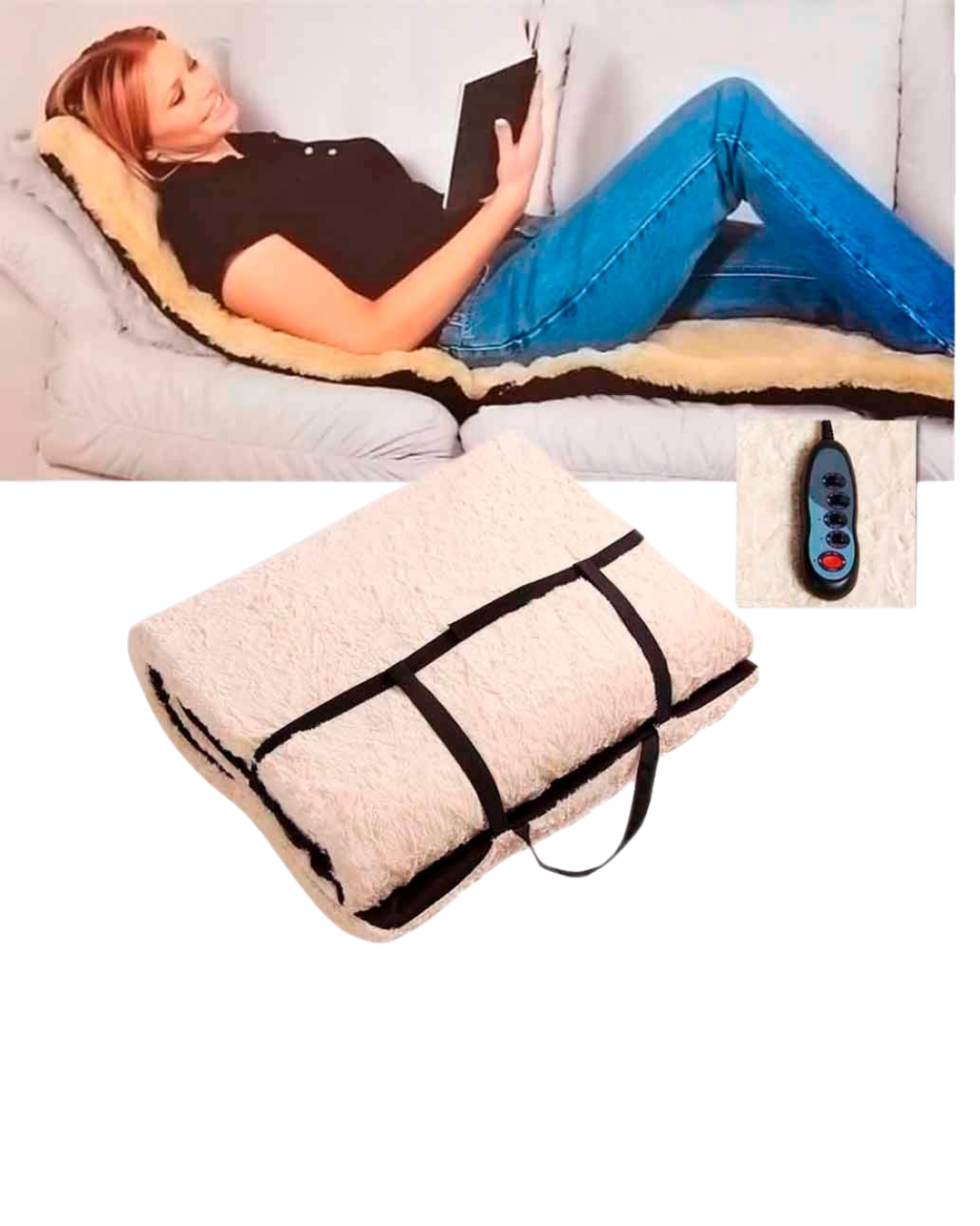 Isıtmalı Titreşimli Masaj Yatağı Tüm Vücut Rahatlatıcı Sistem - Lisinya