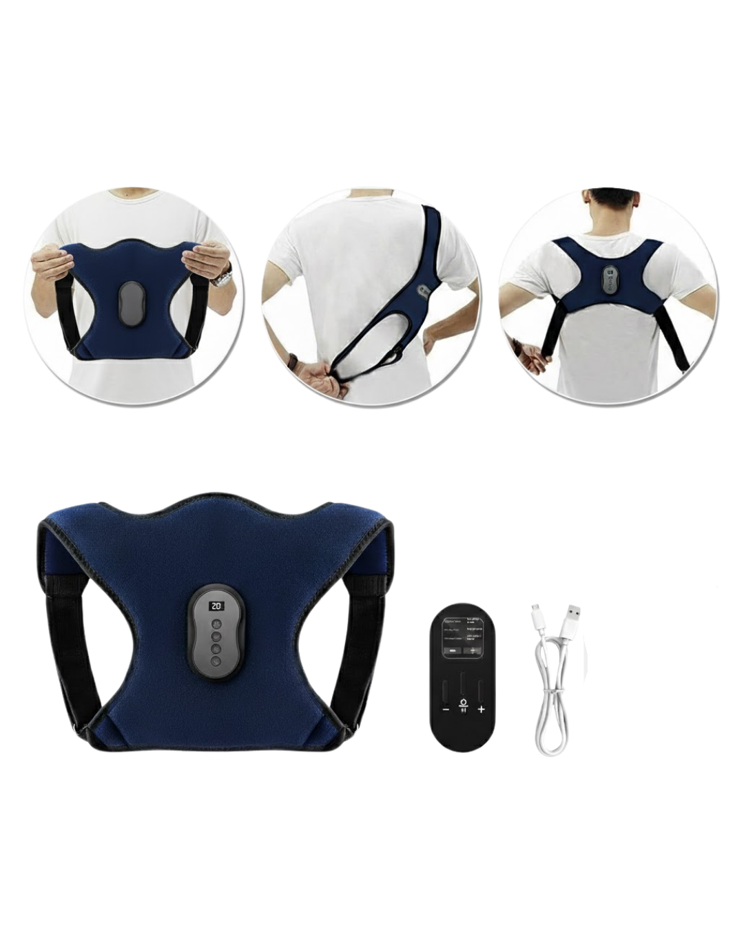 Isıtmalı ve Titreşimli Ortopedik Sırt Destek Kemeri - Lisinya