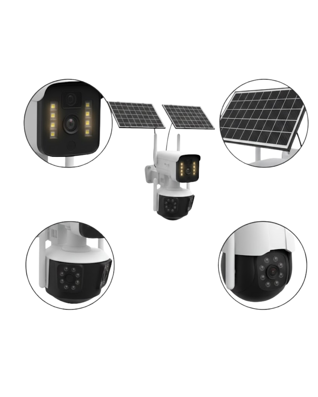 Solar Enerjili 4G Kablosuz Güvenlik Kamerası 12000mAh Bataryalı - Lisinya