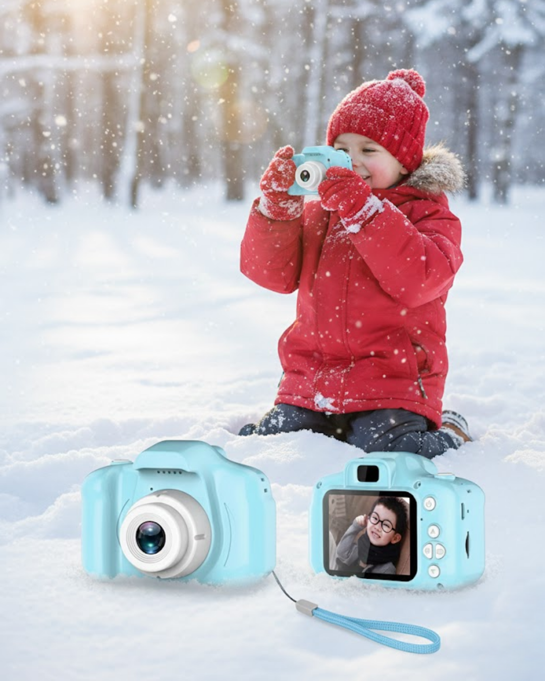 Mavi Mini HD Video Kamera Fotoğraf Çekimli Genişletilebilir Hafızalı Şarjlı Model - Lisinya