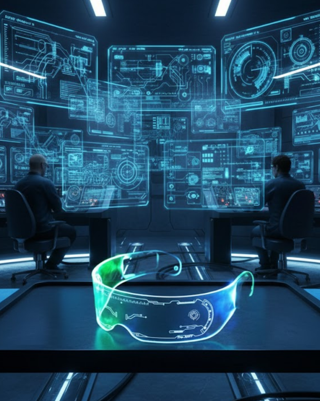 LED Işıklı Rave Gözlüğü 7 Renk 5 Işık Modu Futuristik Tasarım - Lisinya