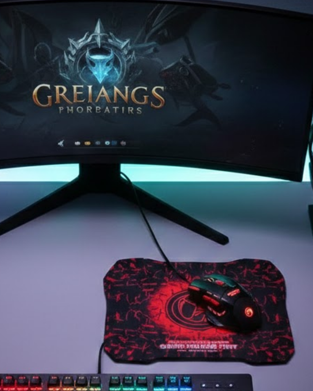Gaming Mouse Mousepad Seti 3 DPI Ayarı ve LED Işıklı Ergonomik Yapı - Lisinya