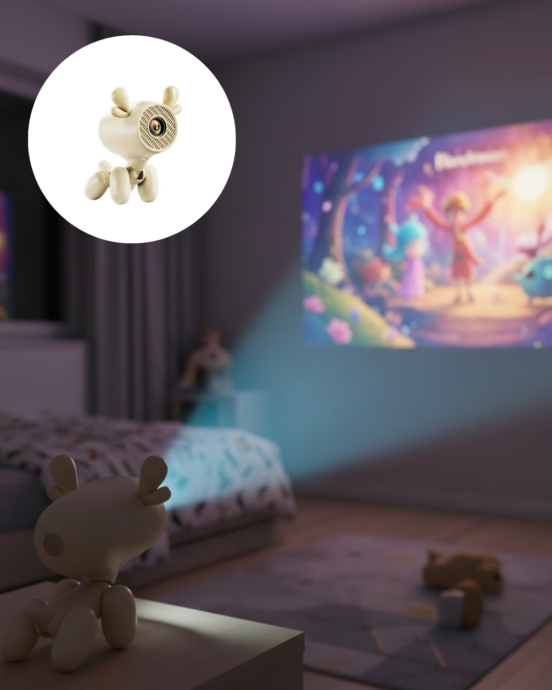 4K İçerik Destekli Akıllı Projeksiyon WiFi Bluetooth Android - Lisinya