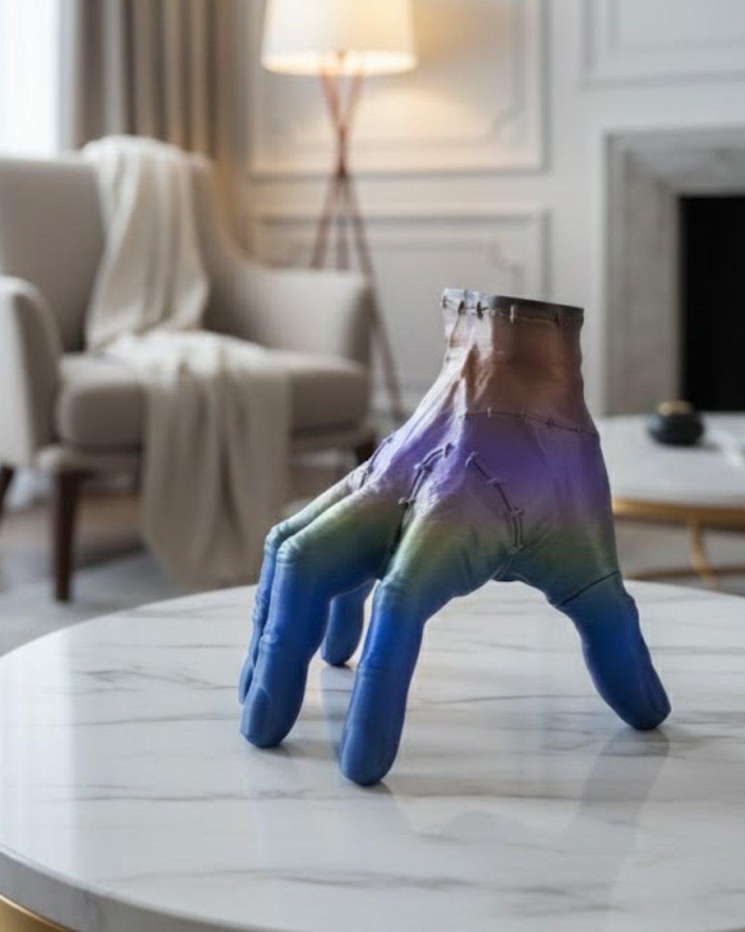 3D Multicolor El Biblo 27x22 cm Sanatsal ve Dikkat Çekici Dekor - Lisinya