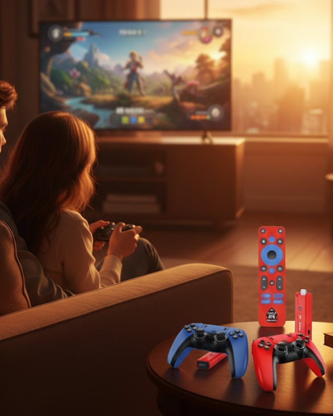 Android TV Game Stick 10K HD 3D Oyun Destekli 64GB Konsol - Lisinya