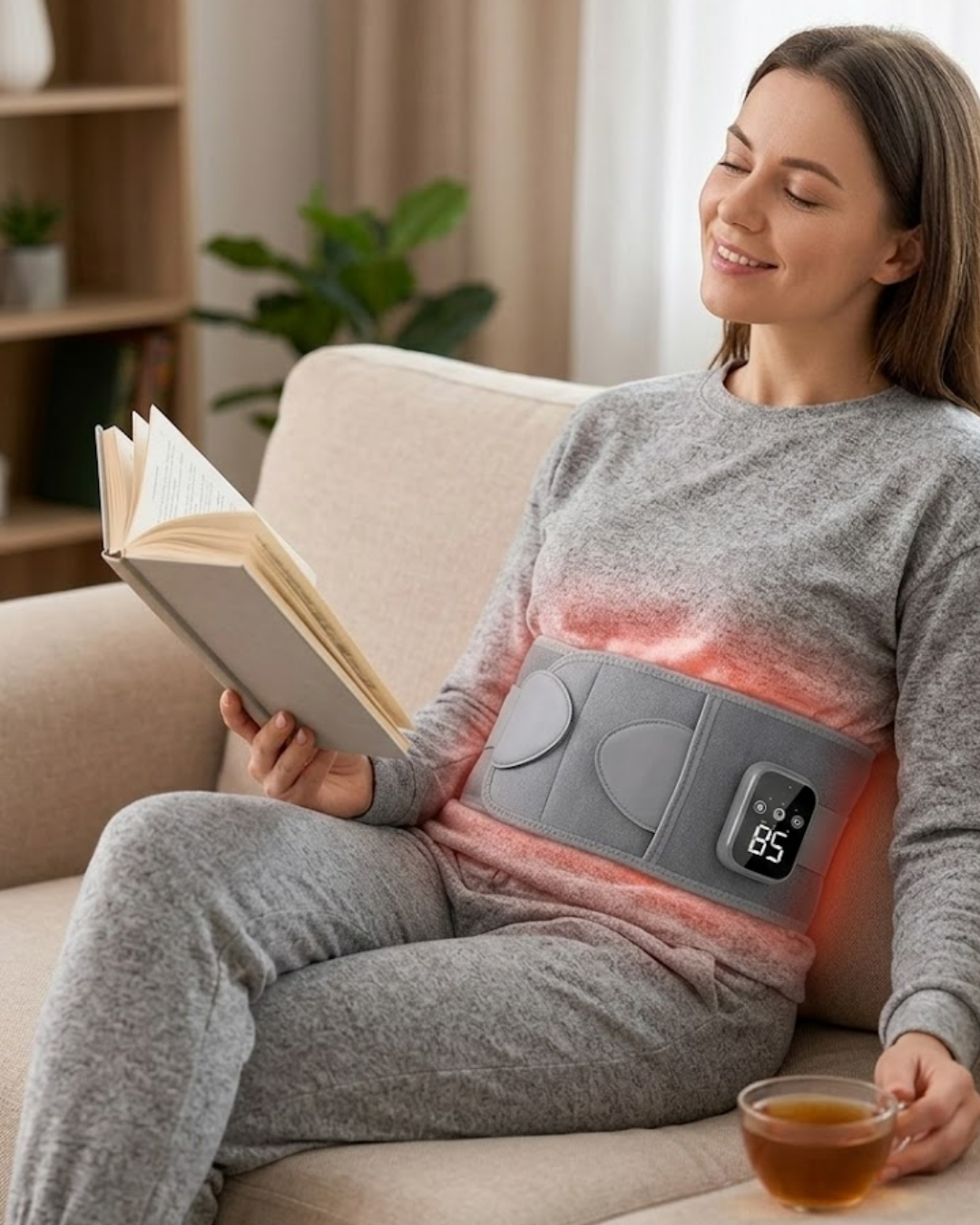 Kablosuz Isı Terapili Bel Kemeri 3 Masaj Modlu USB Şarjlı Tasarım - Lisinya Kablosuz Isı Terapili Bel Kemeri 3 Masaj Modlu USB Şarjlı Tasarım - Lisinya