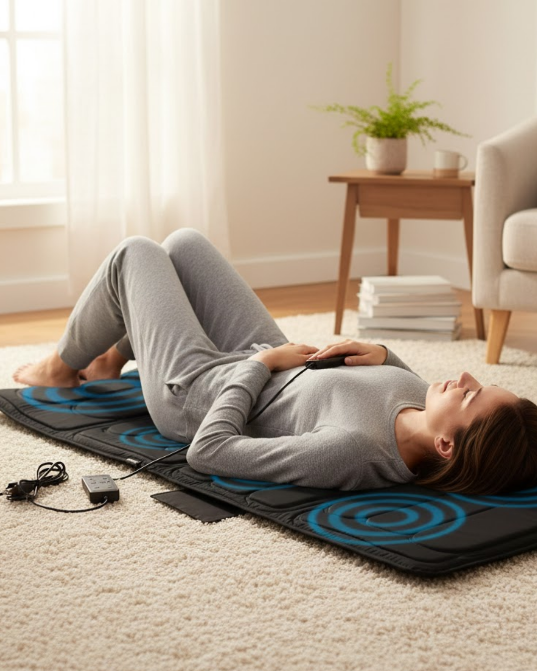 Isıtmalı Masaj Minderi 5 Masaj Modu ve 3 Seviye Yoğunluk - Lisinya