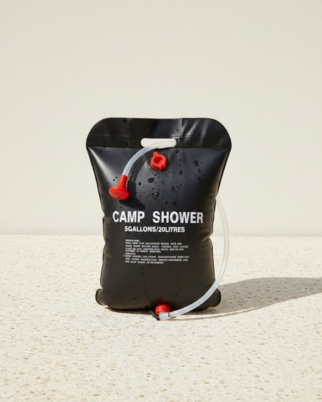 20 Litre Güneş Enerjili Kamp Duşu PVC Dayanıklı Taşınabilir Duş Torbası - Lisinya